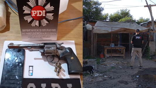 Villa Gobernador Gálvez: detienen a un hombre por tenencia ilegal de un revólver calibre .38