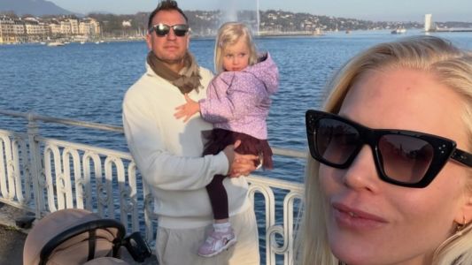 Maxi López y Daniela Christiansson compartieron un tierno álbum familiar con sus hijos en Suiza