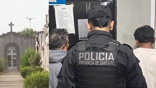Dos detenidos tras robar en el crematorio de Baigorria