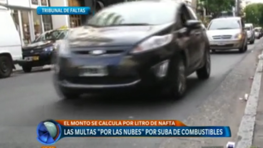 Debido al incremento del precio de los combustibles, aumentaron las multas de tránsito