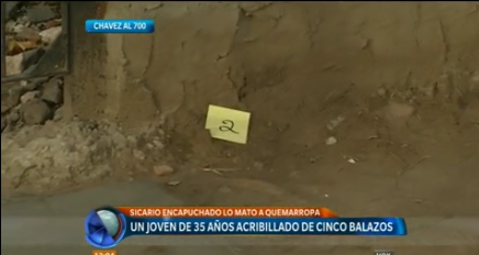 Un joven fue acribillado de cinco balazos