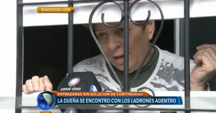 Entradera: Se encontró con los ladrones adentro