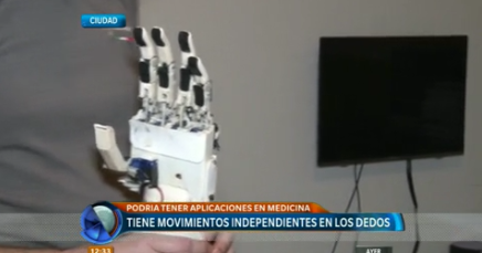 Una mano "robótica" de bajo costo y hecha "en casa"