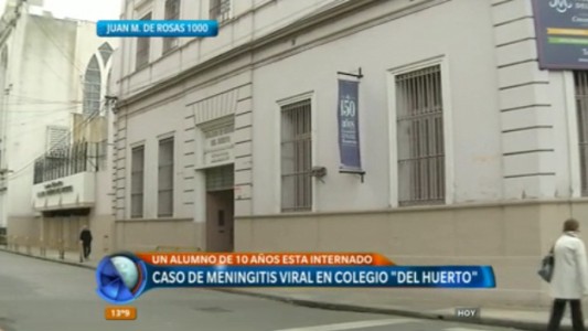 Confirman un caso de meningitis viral en el colegio Nuestra Señora del Huerto