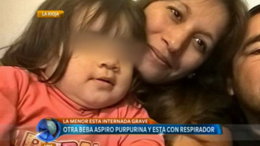 La Rioja: Una beba está grave después de aspirar purpurina
