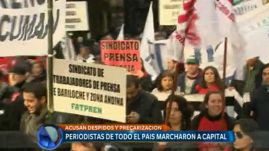Periodistas de todo el país marcharon a Capital