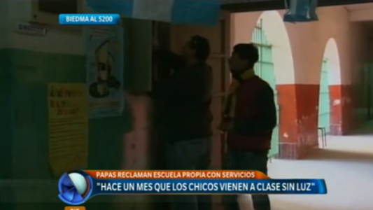 Biedma 5200: otra escuela sin energía