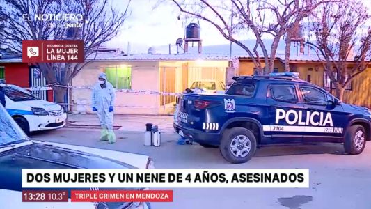 Triple crimen en Mendoza: asesinaron a una mujer, a su hija y a un nene de 4 años