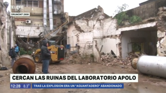 Comenzaron las obras en las ruinas del laboratorio Apolo