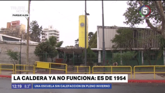 A la escuela sin calefacción y en pleno invierno