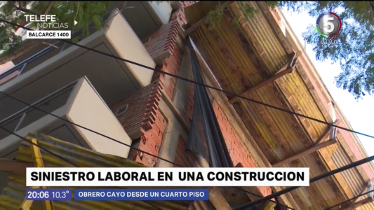 Murió el obrero que cayó de una construcción en Balcarce al 1400