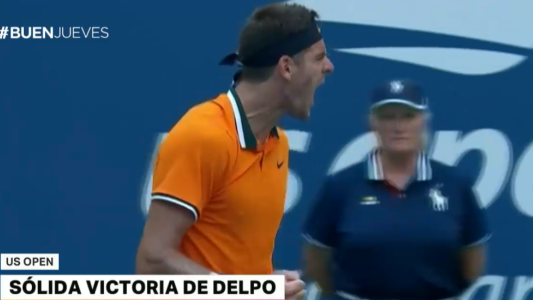 US Open: sólida victoria de Del Potro en Estados Unidos