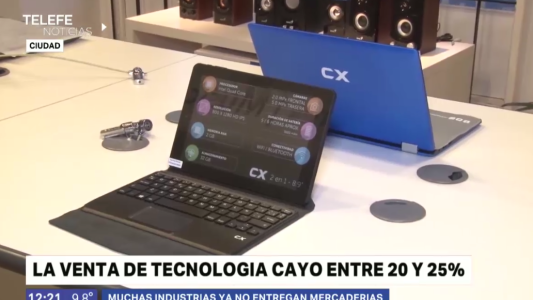 La venta de productos electrónicos cayó entre un 20% y un 25%