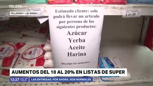 El efecto del dólar: la lista de supermercados aumentó entre un 10 al 20 por ciento