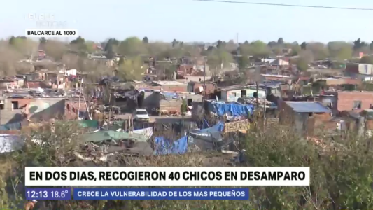 En dos días, recogieron 40 chicos en desamparo