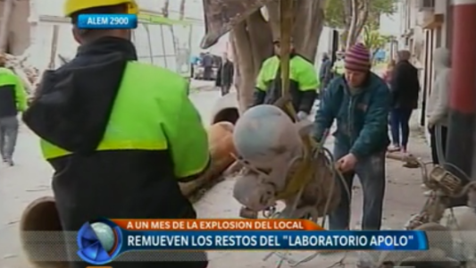 Remueven los restos del "Laboratorio Apolo"