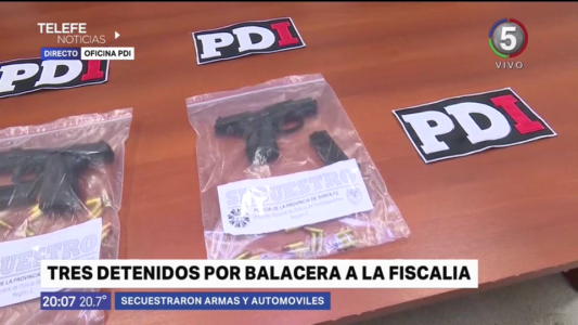 Tres detenidos por la balacera contra la Fiscalía