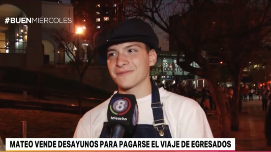 Vende galletas y café para ayudar a sus papás a pagar el viaje de egresados