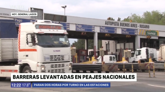 Peajes con barreras levantadas por reclamo salarial