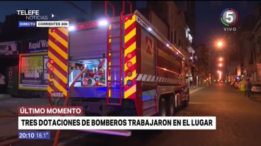 Susto en el centro por el incendio de un estacionamiento con cocheras subterráneas