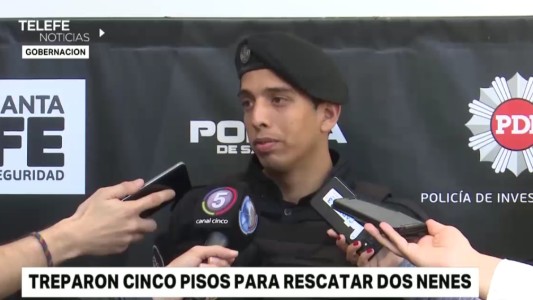 Reconocieron a los efectivos policiales que salvaron la vida de dos niños en un trágico incendio