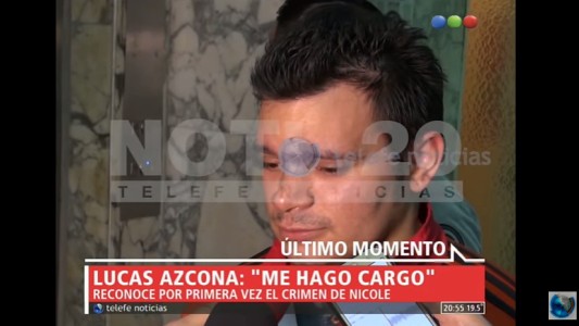 Lucas Azcona admitió en público la autoría del crimen de Nicole, la estudiante chilena asesinada en 2014