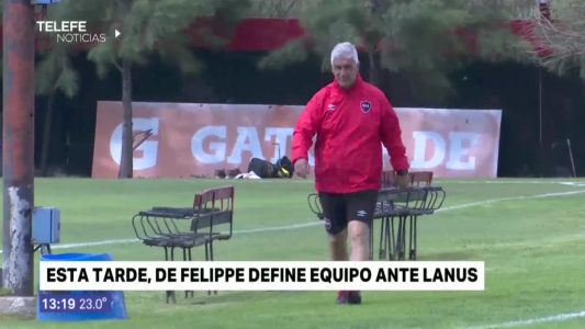 De Felippe define el equipo para enfrentar a Lanús
