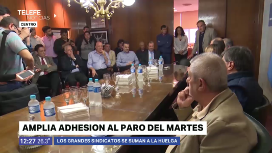 Amplia adhesión al paro del martes: los grandes sindicatos se suman a la huelga