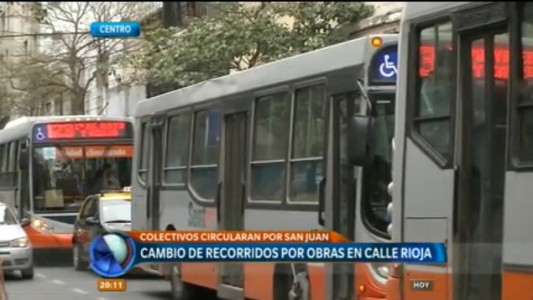 Por obras sobre calle Rioja, cambiarán el recorrido de algunas líneas de colectivos