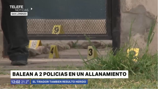 San Lorenzo: balearon a dos policías en un allanamiento