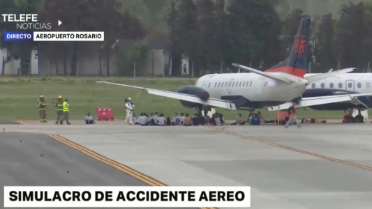 Realizaron un simulacro de accidente aéreo para evaluar los sistemas de emergencias en el Aeropuerto