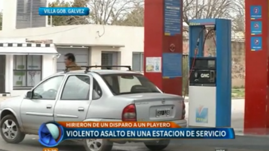Violento asalto en una estación de servicio