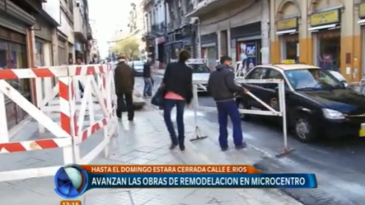 Avanzan las obras de remodelación del microcentro
