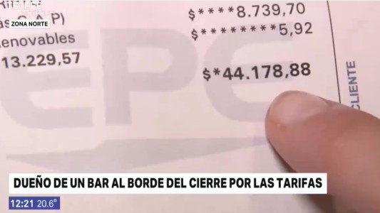 Un bar de zona norte quedó al borde del cierre por los tarifazos