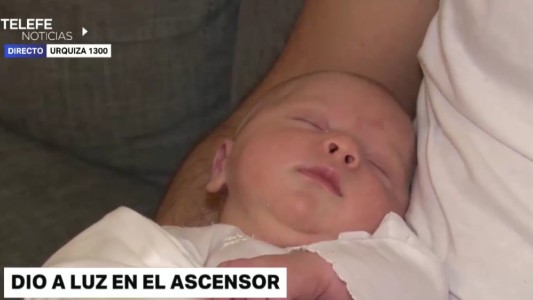 Apurado por nacer: Dante vino al mundo dentro de un ascensor
