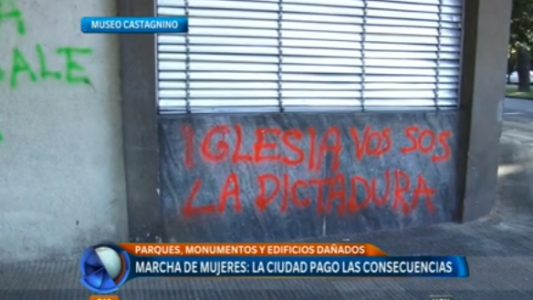 Marcha de mujeres: la ciudad pagó las consecuencias