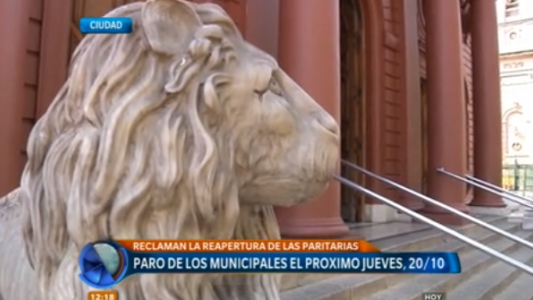 Paro de empleados municipales para la próxima semana