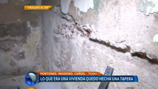 Le usurparon y vaciaron la casa por completo