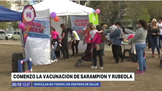 Comenzó la campaña nacional de vacunación contra el sarampión y la rubeola