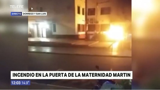 Se incendió una parte de la Maternidad Martin