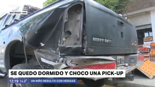 Un conductor se quedó dormido y chocó: su nieto de ocho años resultó herido