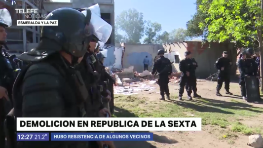 Denunciaron un violento desalojo en República de La Sexta