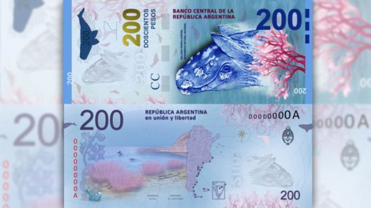 El Banco Central presenta hoy el nuevo billete de 200 pesos