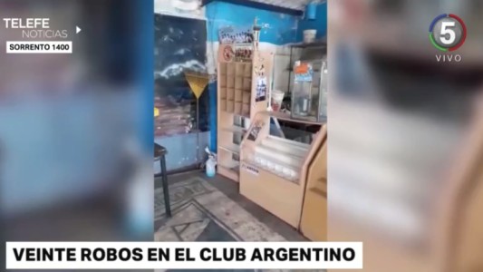Agobiados: el Club Argentino de Rosario sufrió 20 robos en 20 días