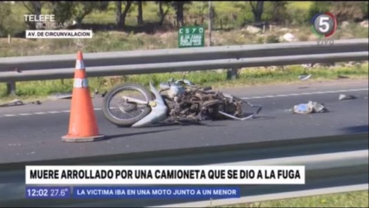 Murió un motociclista al ser embestido por una camioneta