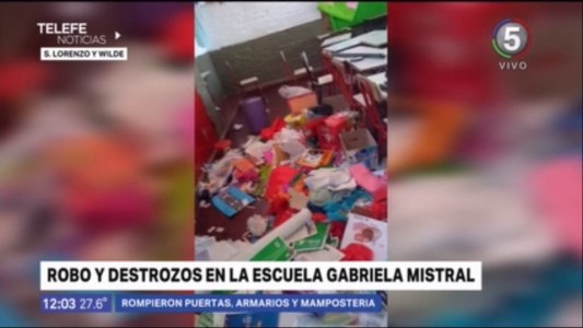 Robo y destrozos en la escuela Gabriela Mistral