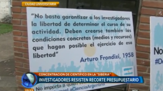 Empleados estatales se manifestaron "contra el ajuste" en ciencia y tecnología