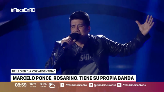 Marcelo Ponce, el rosarino que brilló en La Voz