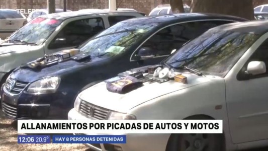 Picadas clandestinas: detuvieron a ocho personas y secuestraron cinco vehículos