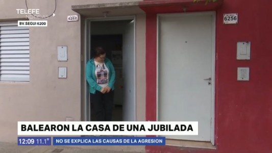 Balearon la casa de una  jubilada